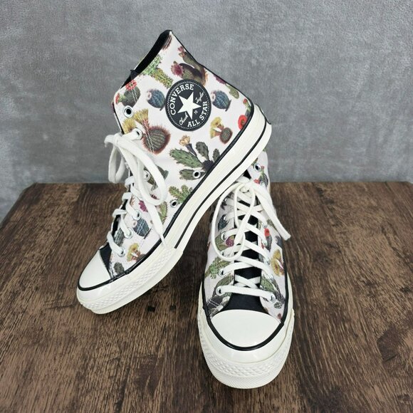 Chuck Taylor Converse Succulents High Tops 70 Unisex 10 Colorful Cactus Plants - Picture 12 of 13